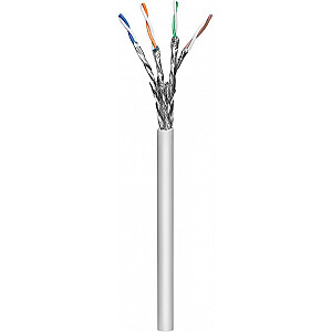 Сетевой кабель Techly ITP-C6A-FLS100 Серый, 100 м Cat6a S/FTP (S-STP)