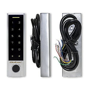 Qoltec 52448 TITAN kombinētā slēdzene ar pirkstu nospiedumu skeneri | RFID | BT 4.0 |Kods | Karte | atslēgu piekariņš | Durvju zvans| IP68 | EM