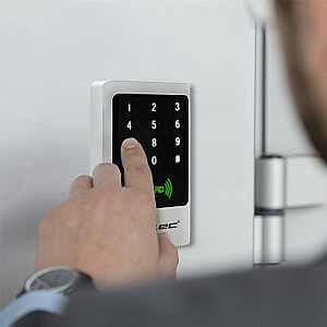 Qoltec 52444 MIMAS kombinētā atslēga ar RFID lasītāju Kods | Karte | atslēgu piekariņš | Durvju zvana poga | IP68 | EM