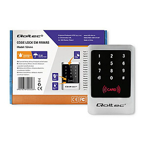 Qoltec 52444 MIMAS kombinētā atslēga ar RFID lasītāju Kods | Karte | atslēgu piekariņš | Durvju zvana poga | IP68 | EM