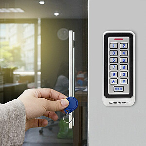 Qoltec 52443 TRITON kombinētā atslēga ar RFID lasītāju Kods | Karte | atslēgu piekariņš | IP68 | EM
