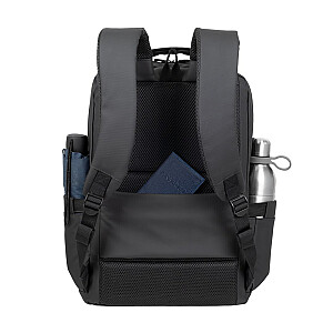 RIVACASE 8435 рюкзак для ноутбука 17,3" Tegel ECO, черный, водонепроницаемый материал, эко rPet, карманы для смартфона, документов, аксессуаров, карманы для бутылки с водой и зонта