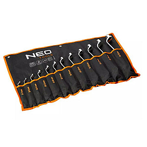 Ключи накидные изогнутые Neo Tools 6-32 мм, набор из 12 шт.