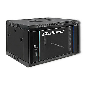 Qoltec 54462 RACK 19 collu skapis | 6U | 600 x 370 x 450