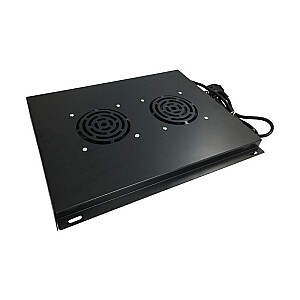 Alantec SA-FR-2-600-600-C Потолочная вентиляционная панель, 2 вентилятора, для шкафов 600x600 черный