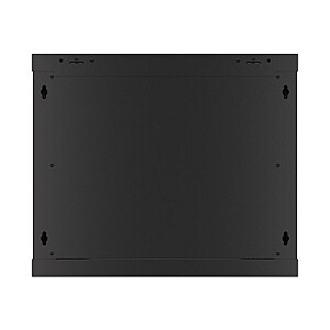 Lanberg WF01-6609-00B Стеллажный шкаф 9U Настенный стеллаж Черный