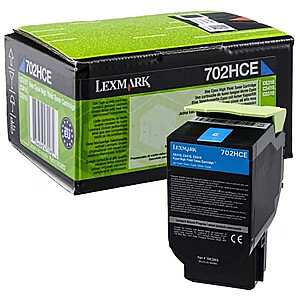 Тонер-картридж Lexmark 702HC 1 шт. Оригинальный Голубой