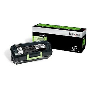 Тонер-картридж Lexmark 522X 1 шт. Оригинальный Черный