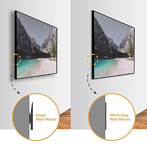 QLED televizora sienas stiprinājums ar Micro-Gap