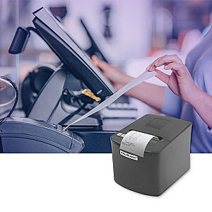 Qoltec 50255 čeku printeris | kupons | termiskais | USB | lokālais tīkls