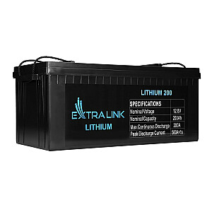 Rūpnieciski uzlādējams akumulators Extralink EX.30479 Litija dzelzs fosfāts (LiFePO4) 200 000 mAh 12,8 V