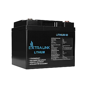 Промышленная аккумуляторная батарея Extralink EX.30448 Литий-железо-фосфатный (LiFePO4) 60000 мАч 12,8 В