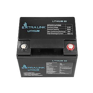Rūpnieciski uzlādējams akumulators Extralink EX.30448 Litija dzelzs fosfāts (LiFePO4) 60 000 mAh 12,8 V