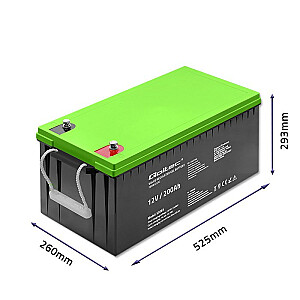 Qoltec 53083 Гелевая батарея | 12 В | 200 Ач