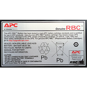 APC rezerves akumulatoru komplekts Nr. 43 noslēgtā svina skābe (VRLA)