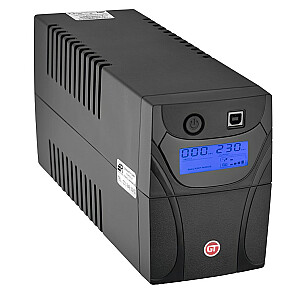 GT UPS POWERbox Line-Interactive 0,65 кВА 360 Вт 2 розетки переменного тока