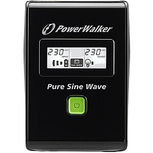 PowerWalker VI 800 SW FR Line-Interactive 0,8 кВА 480 Вт 2 розетки переменного тока