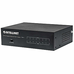 Коммутатор Intellinet 561204, 8p, гигабит, PoE + VLAN