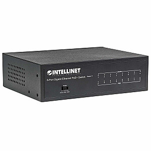 Intellinet 561204 slēdzis 8p gigabitu PoE + VLAN