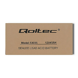 QOLTEC 53035 Qoltec Battery AGM   12V