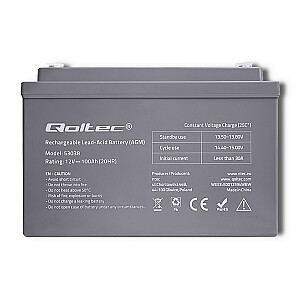 QOLTEC 53038 Qoltec Battery AGM   12V