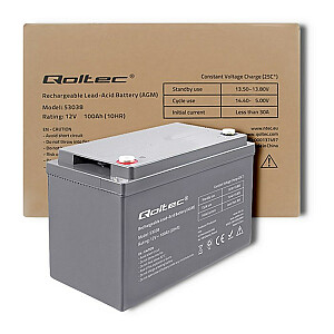 QOLTEC 53038 Qoltec Battery AGM   12V
