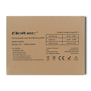 QOLTEC 53038 Qoltec Аккумулятор AGM 12V