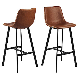 Барный стул OREGON 46,5x50xH103см черный/коричневый 0000091365