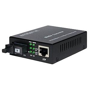 Emitter EM/1GB-ETH-1XSC-1310 WDM Ethernet pārveidotājs 10/100/1000 Mbit/s RJ45/1xSC SM 9/125 (Tx 1310 nm / Rx 1550 nm) 20 km