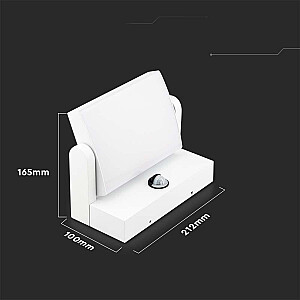 Projektora fasādes apgaismojums V-TAC 17W LED kustības sensors balts IP65 VT-11020-120-W 4000K 2520lm