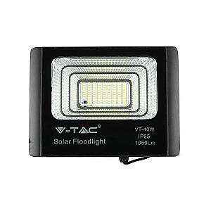 V-TAC 16 Вт, черный, IP65, солнечный светодиодный проектор, пульт дистанционного управления, таймер VT-40W, 4000K, 1050 лм
