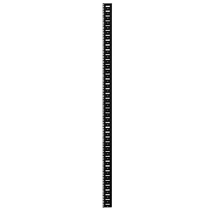 EMITERNET 42U угловой монтажный профиль для серверных реек (2 шт.), RAL9004 (черный) EM/PRO-LCZ