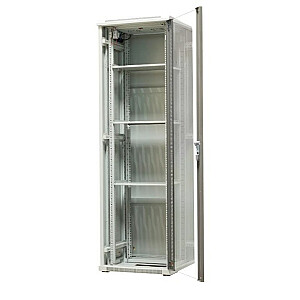 EMITERNET Отдельностоящий каркасный шкаф EmiterNet Top, 42U, передняя дверь лист металл/стекло, 600x600x1980мм (ширина/глубина/высота) EM/SH05D-6642