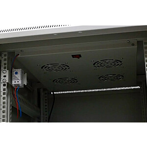 EMITERNET Brīvi stāvošs rāmja skapis EmiterNet Top, 42U, priekšējo durvju loksne/stikls, 600x1000x1980mm (platums/dziļums/augstums) EM/SH05D-6042