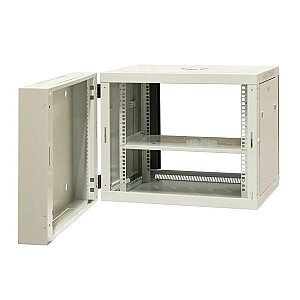 EMITERNET Раздельный подвесной шкаф 19" 9U, дверцы листовой металл/стекло, 600×550×500 мм ширина/глубина/высота EM/AH6509