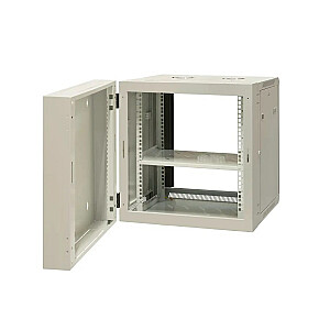 EMITERNET Раздельный подвесной шкаф 19" 12U, листовой металл/стеклянная дверь, 600×550×635мм ширина/глубина/высота EM/AH6512