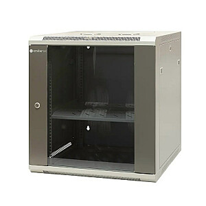 ЭМИТЕРНЕТ Одинарный подвесной шкаф 19" 12U, дверца из листового металла/стекла, 600×600×635 мм ширина/глубина/высота. ЕМ/AP6612