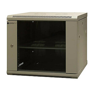 ЭМИТЕРНЕТ Отдельный подвесной шкаф 19" 9U, в разобранном виде, дверь листовой металл/стекло, 600х600х500мм ширина/глубина/высота. ЭМ/АС6609Х
