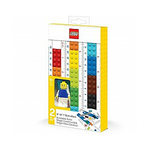LEGO Ruler с кубиками и минифигуркой