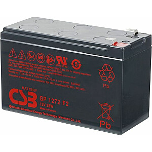 Аккумулятор CSB 12В 7,2Ач (GP1272F2)