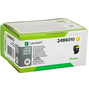 Tonera kasetne Lexmark 24B6010 1 gab. Oriģināls dzeltens