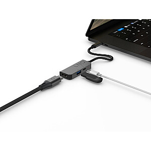 LINQ byELEMENTS LQ48000 — 3-in-1 4K HDMI adapteris ar PD un USB-A