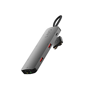 LINQ byELEMENTS LQ48011 — Многопортовый концентратор 7in2 Pro USB-C, 10 Гбит/с, двойной HDMI 4K и Ethernet для MacBook M1/M2