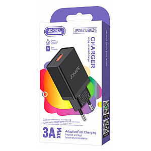 Зарядное устройство Jokade JB047 USB | 3A черный