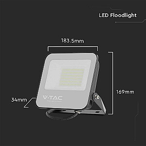 LED projektors V-TAC 50W 185Lm/W VT-4456 6500K 9250lm