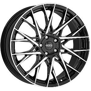 Dotz Fuji dark Black/polished 8x19 5x112 ET35 CB70,1 60° 780 kg OFU9K8BP35 Dotz