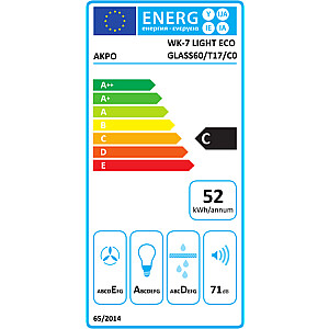 Akpo WK-7 Light eco 294 m³/h Iebūvēts melns