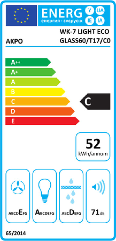 Akpo WK-7 Light eco 294 m³/h Iebūvēts melns