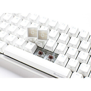 Ducky One 2 SF Gaming Tastatur, MX-Blue, RGB LED — Weiß