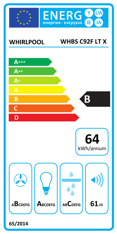 Вытяжка Whirlpool WHBS C92F LT X